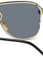 HBK Sexy Luxury Rimless Sunglasses Mirror (c4 black/grey)