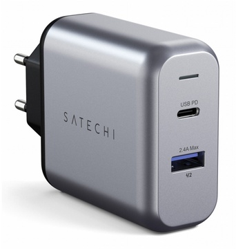 Satechi 30W Dual-Port Wall Charger Space Gray (ST-MCCAM-EU)