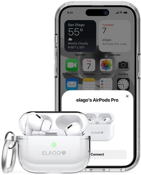 Elago Clear Hang Case Transparent for Airpods Pro 2nd Gen (EAPP2CL-HANG-CL)