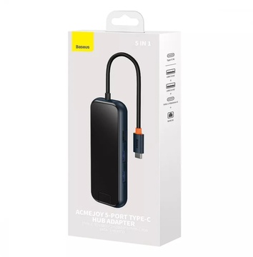 Baseus AcmeJoy 5-Port Type-C HUB (Type-C to 2xUSB3.0 + USB2.0 + Type-C PD&Data + RJ45)