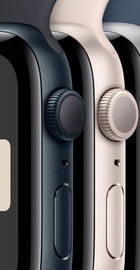 Apple Watch SE 2 GPS 40mm Silver Aluminium Case with Winter Blue Sport Loop (MRE33)