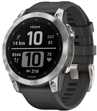 Garmin Fenix 7 Silver with Graphite Band (010-02540-00/01)