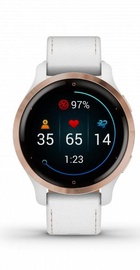 Garmin Venu 2S Rose Gold with White Leather Band (010-02429-23) (UA)