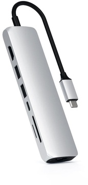 Satechi Aluminum Type-C Dual Multimedia Adapter Silver (ST-UCSMA3S)