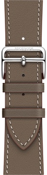 Apple Watch Hermes Leather Single Tour 42mm/44mm/45mm/46mm/49mm Etoupe Swift (MNHV2)