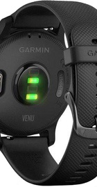 Garmin Venu Slate Stainless Steel Bezel w. Black and Silicone B. (010-02173-11)