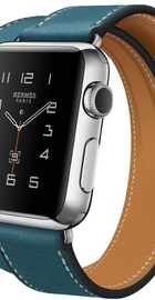 Apple Watch Hermes Double Tour 38mm with Bleu Jean Leather Band