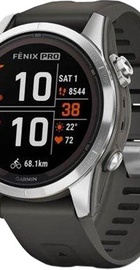 Garmin Fenix 7S Pro Solar Silver w. Graphite Band (010-02776-00/01)