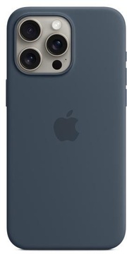 Apple iPhone 15 Pro Max Silicone Case with MagSafe Storm Blue (MT1P3) (high copy)