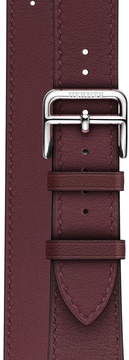 Apple Watch Hermes 38mm/40mm/41mm/42mm Bordeaux Swift Leather Double Tour (MQWY2)
