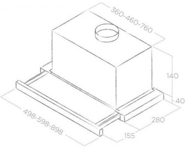 Elica TT14 LUX GRVT/A/60