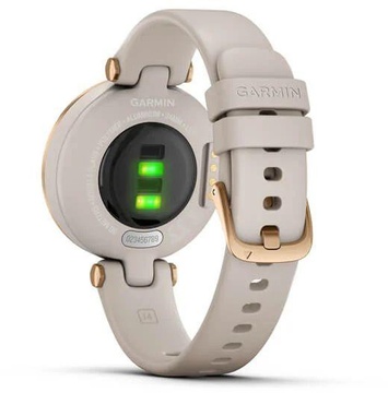 Garmin Lily Rose Gold Bezel with Light Sand Case and Silicone Band (010-02384-11)