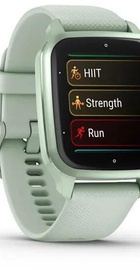 Garmin Venu Sq 2 Metallic Mint Aluminum Bezel with Cool Mint Case and Silicone Band (010-02701-02/12)