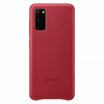 Samsung G980 Galaxy S20 Leather Cover Red (EF-VG980LREG)