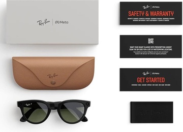 Ray-Ban Meta Headliner Gen 2 Standard Shiny Black Frame / G-15 Green Lenses (RW4013 601/71 50-23)