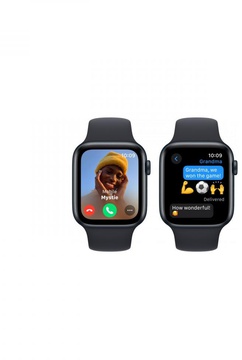 Apple Watch SE 2 GPS 44mm Midnight Aluminium Case with Midnight Sport Band M/L (MRE93)