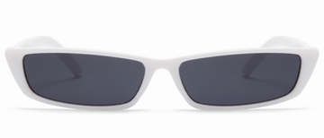 TOYEARN Rectangle Sexy Ladies Cat Eye Sunglasses Women 2018 (C05 White frame/Black Glasses)