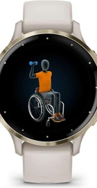 Garmin Venu 3S Soft Gold S. Steel Bezel with Ivory Case and S. Band (010-02785-04/54)