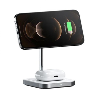 Satechi Aluminum 2 in 1 Magnetic Wireless Charging Stand Space Grey (ST-WMCS2M)