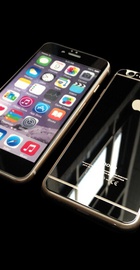 Simple Case Premium Mirror Tempered Glass Black for iPhone 6
