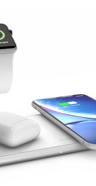 Zens Dual Aluminium Wireless Charger + Apple Watch 10W White (ZEDC05W/00)