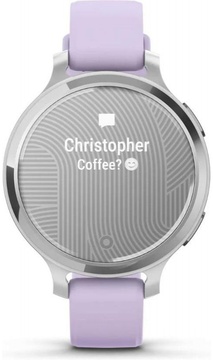 Garmin Lily 2 Active Silver with Purple Jasmine Silicone Band (010-02891-01)