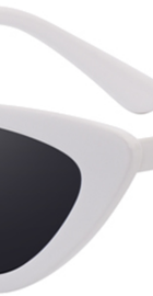 Winla Fashion Design Cat Eye Sunglasses Women White/Grey (model WL1127)