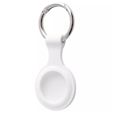 Apple AirTag Silicone Key Ring White