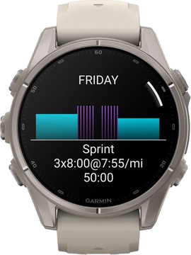 Garmin Fenix 9 43mm Titanium with Fog Gray Silicone Band (010-04761-00/01)