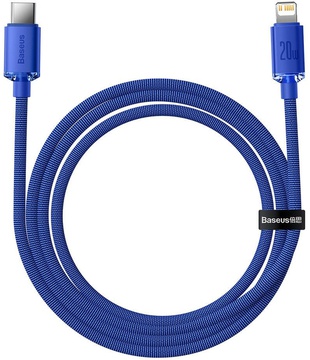 Baseus USB Type C to Lightning Crystal Shine Series 20W 1.2m Blue (CAJY000203)