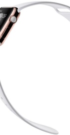 Apple Watch Edition 38mm 18-Karat Rose Gold Case with White Sport Band (MJ8P2)