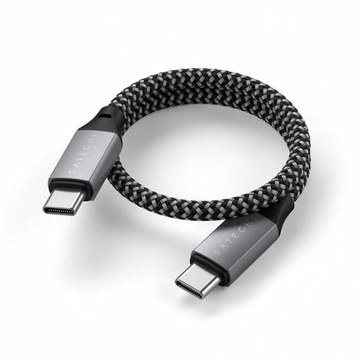 Satechi USB-C to USB-C 100W Space Gray 0.25m (ST-TCC10M)