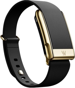 WHOOP MG LeatherLuxe Tapered Black with Gold S/M + 12 Month Membership