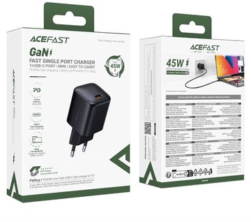Acefast A119 PD GaN 45W (USB-C) Black