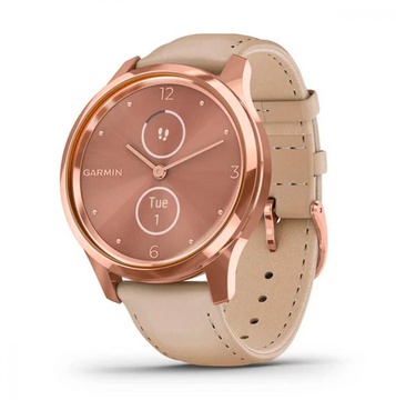 Garmin vivomove Luxe Rose Gold-Beige Leather (010-02241-21) (UA)