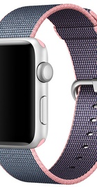 Apple Woven Nylon for Watch 42mm/44mm/45mm/46mm/49mm Light Pink/Midnight Blue (MNKG2)