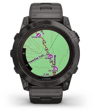 Garmin Fenix 7X Pro Sapphire Solar Carbon G. DLC Tit. with Vented Tit. Bracelet (010-02778-30)