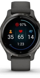 Garmin Venu 2S Slate Bezel with Graphite Case and Silicone Band	(010-02429-10)