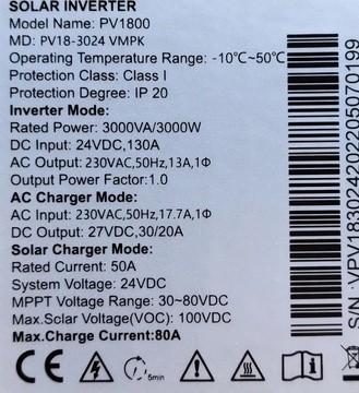 MUST PV18-3024VMPK