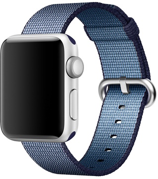 Apple Watch Woven Nylon Band 38mm/40mm/41mm/42mm Midnight Blue (MPW12)