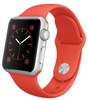 Apple Watch Sport 38mm Silver Aluminum Case with Orange sport Band (MLCF2)