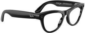 Ray-Ban Meta Skyler Gen 2 Stand.Shiny Black Frame/Clear to Graphite Green Transit.Lenses RW4014 601/1M 52-20