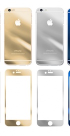 Simple Case Premium Mirror Tempered Glass Silver for iPhone 6