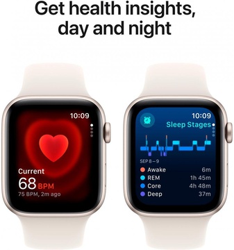 Apple Watch SE 2 GPS 40mm Starlight Aluminium Case w. Starlight Sport Band - S/M (MXEF3) Open,Activ