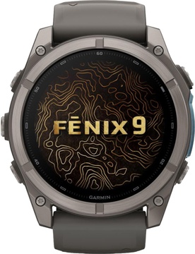 Garmin Fenix 9 51mm Titanium with Pebble Gray Silicone Band (010-04763-00/01)