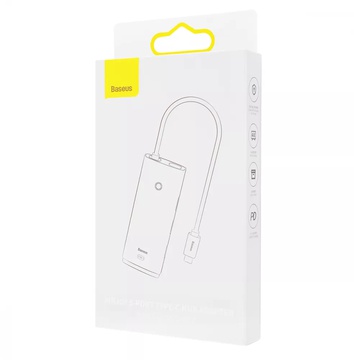 Baseus Lite Series 5-in-1 (Type-C to HDMI + 3xUSB 3.0 + PD) Black