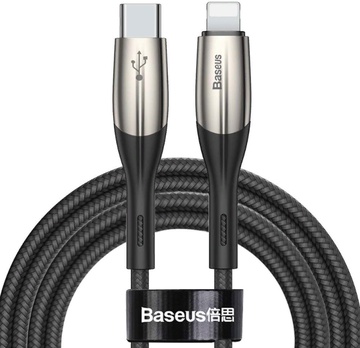 Baseus Horizontal Type-c to Lightning Cable 1m Black