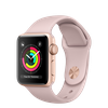 Apple Watch 38mm Series 3 GPS Gold Aluminium Case with Pink Sand Sport Band (MQKW2)