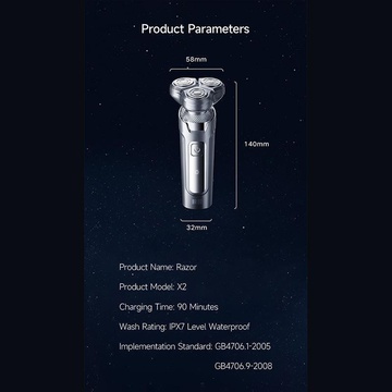 Enchen Rotary Shaver X2 Silver