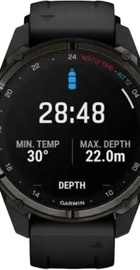 Garmin Descent Mk3i – 43 mm Carbon Gray DLC Titanium w. Black Silicone Band (010-02753-10/11)